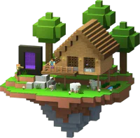 Paper eklentili Minecraft sunucusunda ada haritası