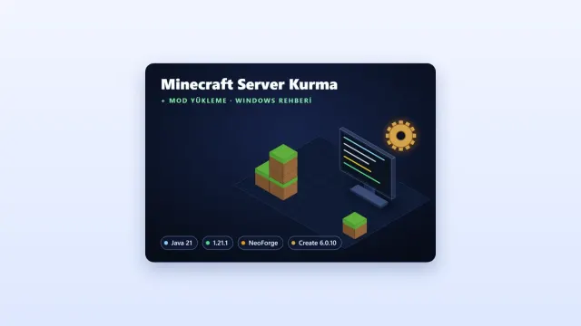 Minecraft Server Kurma ve Mod Yükleme Rehberi: Windows'ta Create Modlu Sunucu