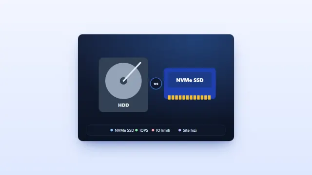 Web Sitesi İçin HDD mi SSD mi? Hosting Diskinin Site Hızına Etkisi
